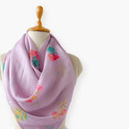 Scarves Dupatta Lilac & Pink Chanderi Scarf