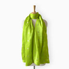 Scarves Dupatta Lime Green Satin Stole