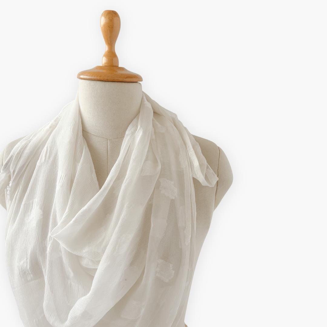 Scarves Dupatta Off-White Chiffon Dupatta