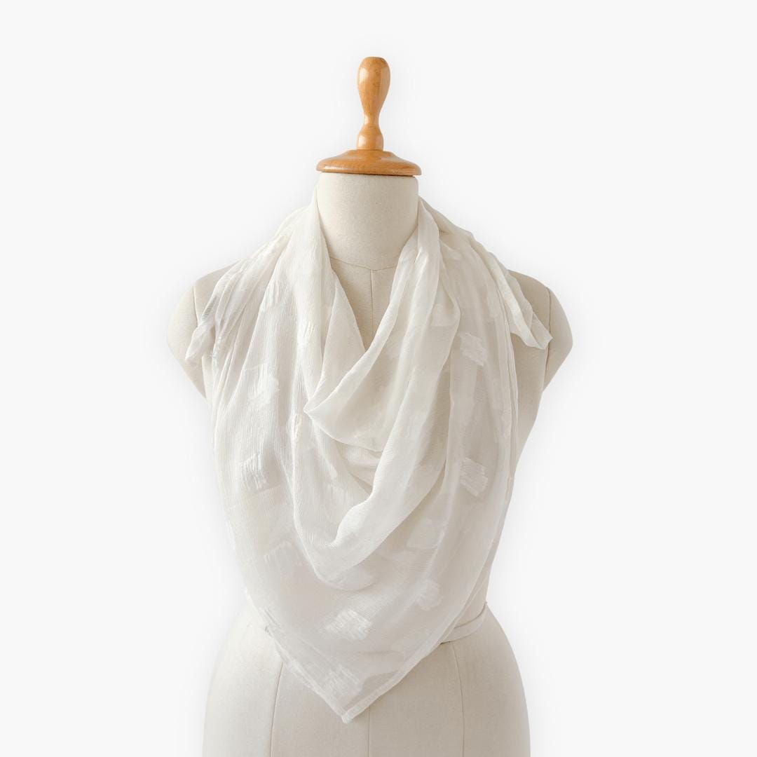 Scarves Dupatta Off-White Chiffon Dupatta