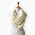 Scarves Dupatta Off-White Mul Chanderi Scarf