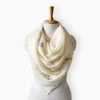 Scarves Dupatta Off-White Mul Chanderi Scarf
