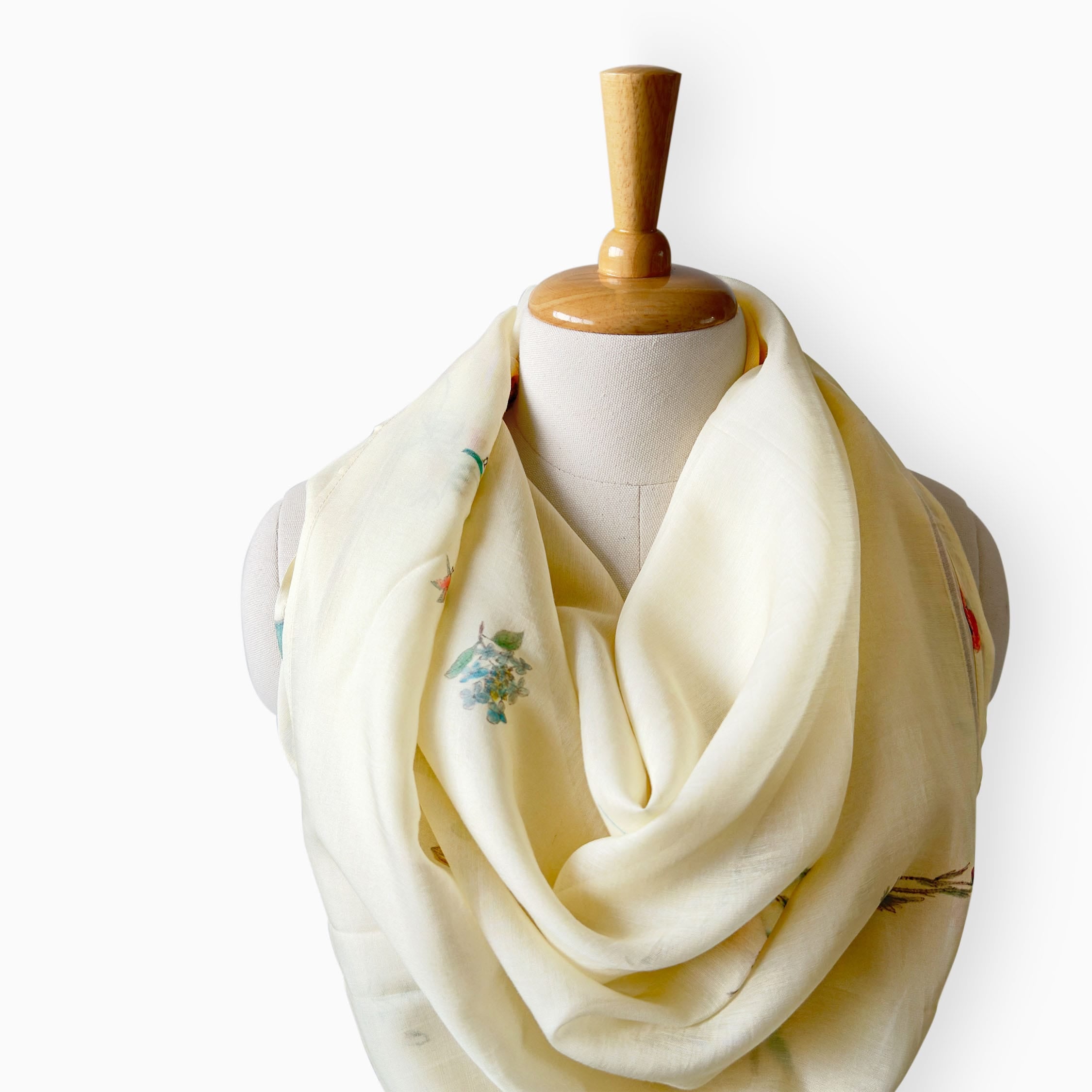 Scarves Dupatta Off-White Mul Chanderi Scarf