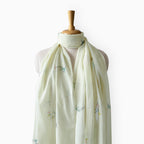 Scarves Dupatta Off-White Mul Chanderi Stole
