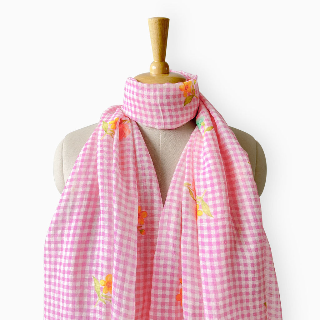 Scarves Dupatta Soft Mauve Linen Stole
