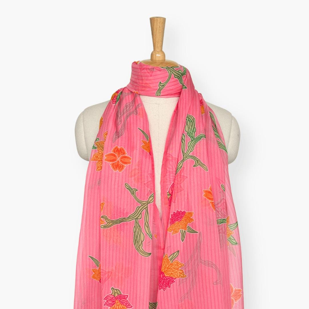 Scarves Dupatta Soft Pink Organza Dupatta