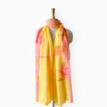 Scarves Dupatta Summer Yellow Chanderi Stole