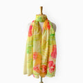 Scarves Dupatta Sunshine Yellow Mul Chanderi Stole