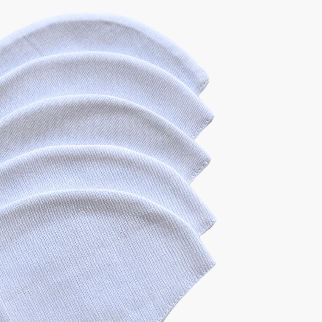 Single Colour Combo Masks Mask Snow White Cotton Linen Masks