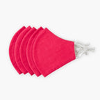 Single Colour Combo Masks Mask Watermelon Pink Cotton Linen Masks
