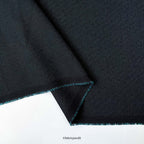 Textured Premium Suiting Fabric Cut Piece (CUT PIECE) Black & Turquoise Textured Premium Fabric (Width 58 Inches)