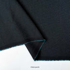 Textured Premium Suiting Fabric Cut Piece (CUT PIECE) Black & Turquoise Textured Premium Fabric (Width 58 Inches)