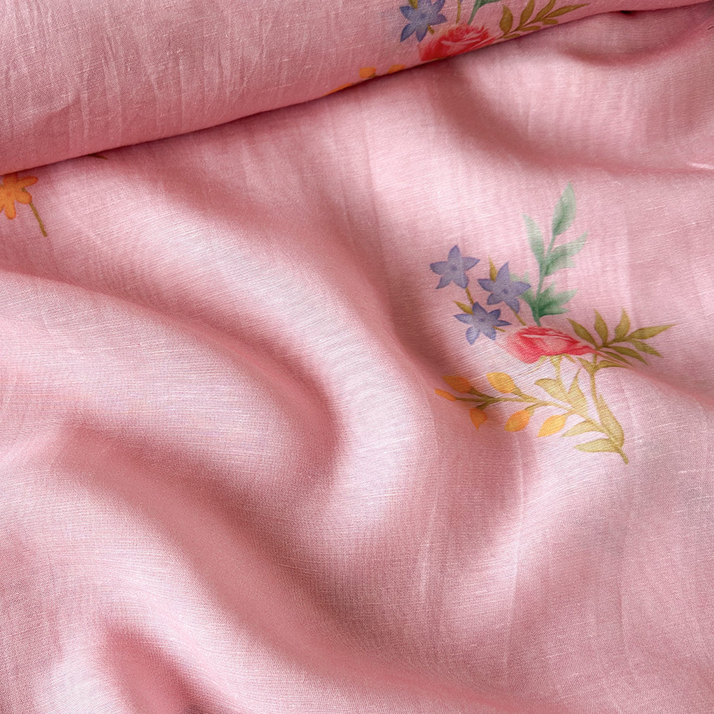 The Linen Story Fabric fabric Dreamy Pink Linen Fabric