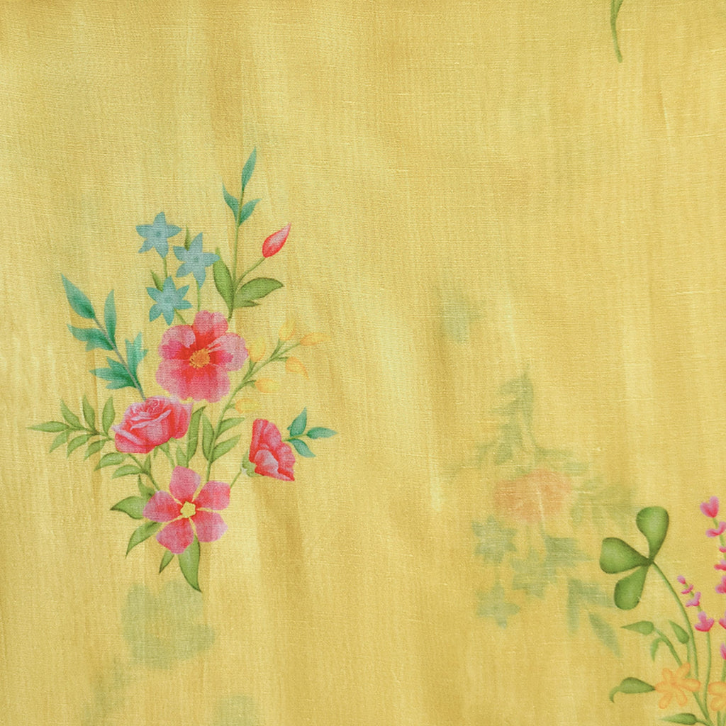 The Linen Story Fabric fabric Soft Yellow Linen Fabric