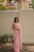 The Linen Story Saree Saree Soft Mauve Linen Saree