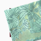 Threads of Mul Unstitched Suit Unstitched Suit Celadon Green Garden of Marigolds Woven Applique Pure Mul Chanderi Unstitched Suit Set