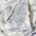 Threads of Mul Unstitched Suit Unstitched Suit Pure Silver Tissue Suit Set
