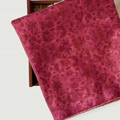 Tissue Silk Kurta Set Cut Piece (CUT PIECE) Dusty Rose Pink Antique Texture Printed Tissue Silk Fabric (Width 40 Inches)