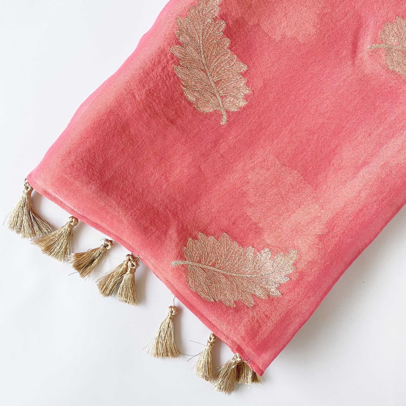 Tissue Silk Saree Saree Sona Pink Woven Pure Tissue Silk Saree