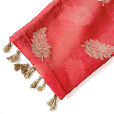 Tissue Silk Saree Saree Sona Ruby Woven Pure Tissue Silk Saree