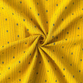 Woven Fabric Fabric Mustard Yellow & Blue Stripes & Arrows Woven Pure Cotton Fabric (Width 44 Inches)