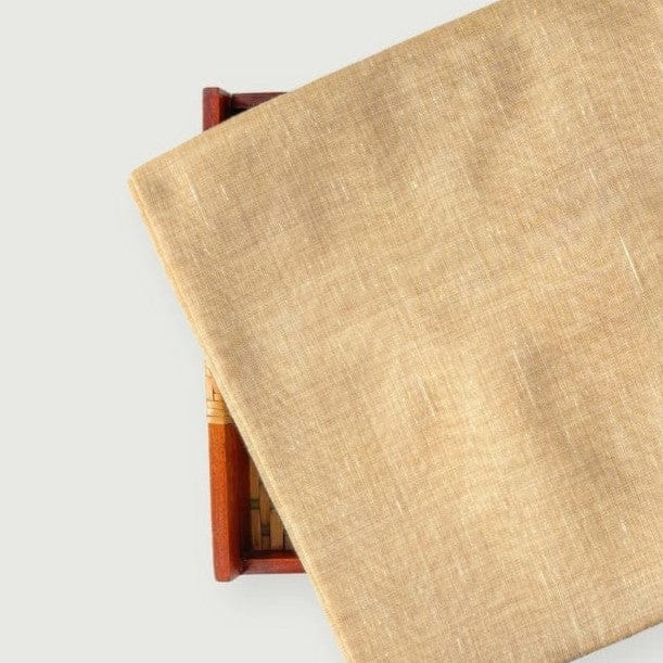 Woven Kurta Set Cut Piece (CUT PIECE) Dull Yellow Woven Blended Silk Fabric (Width 44 Inches)