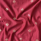 Woven Kurta Set Kurta Set Auburn Red Mul Chanderi Kurta Set