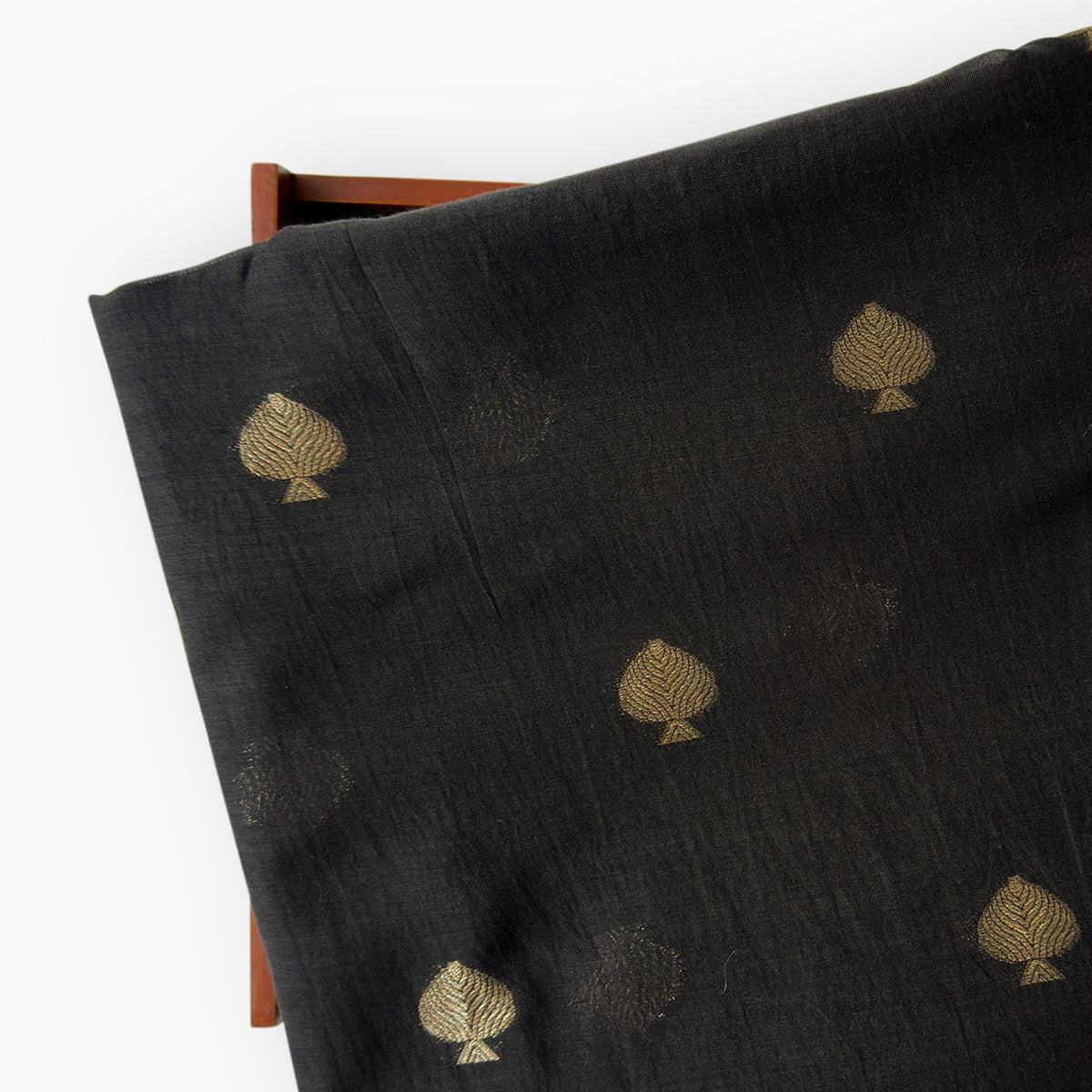 Woven Kurta Set Kurta Set Charcoal Black Mul Chanderi Kurta Set
