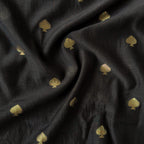 Woven Kurta Set Kurta Set Charcoal Black Mul Chanderi Kurta Set