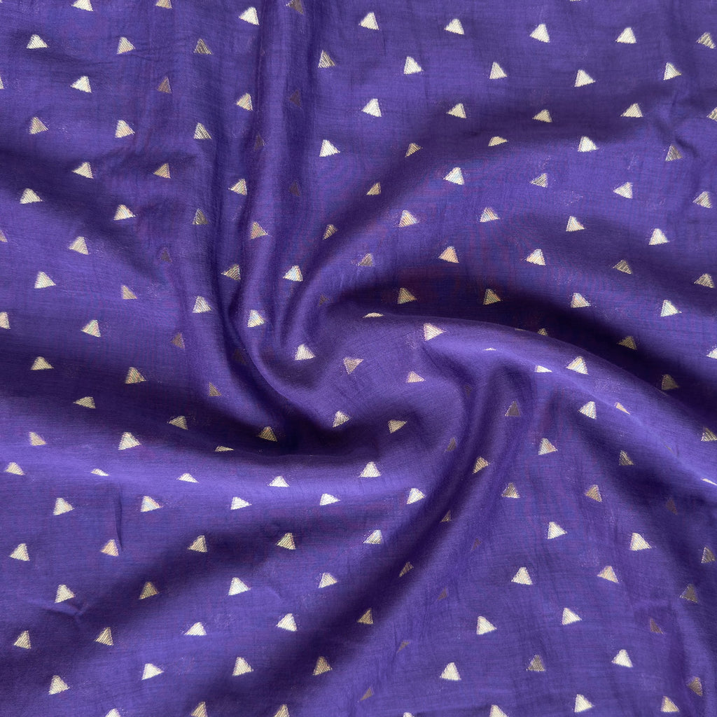 Woven Kurta Set Kurta Set Classic Violet Mul Chanderi Kurta Set