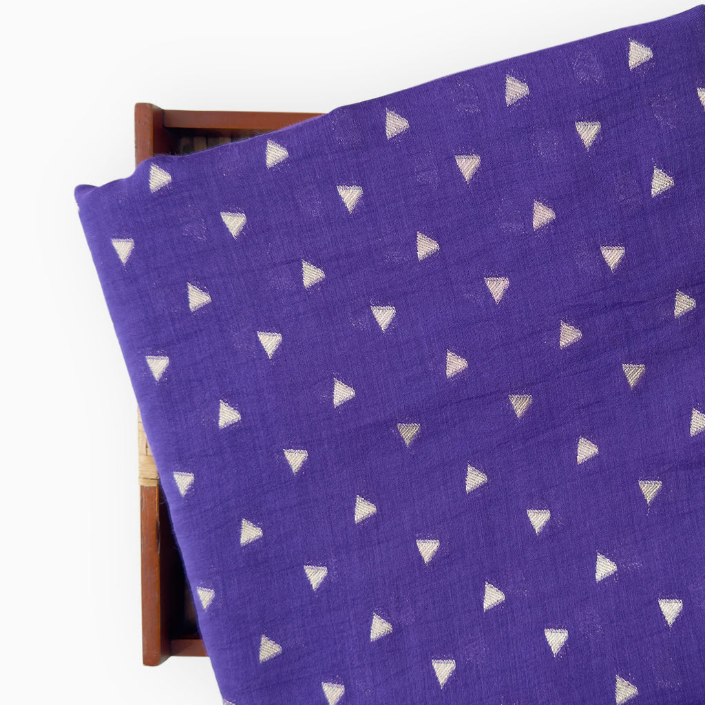 Woven Kurta Set Kurta Set Classic Violet Mul Chanderi Kurta Set