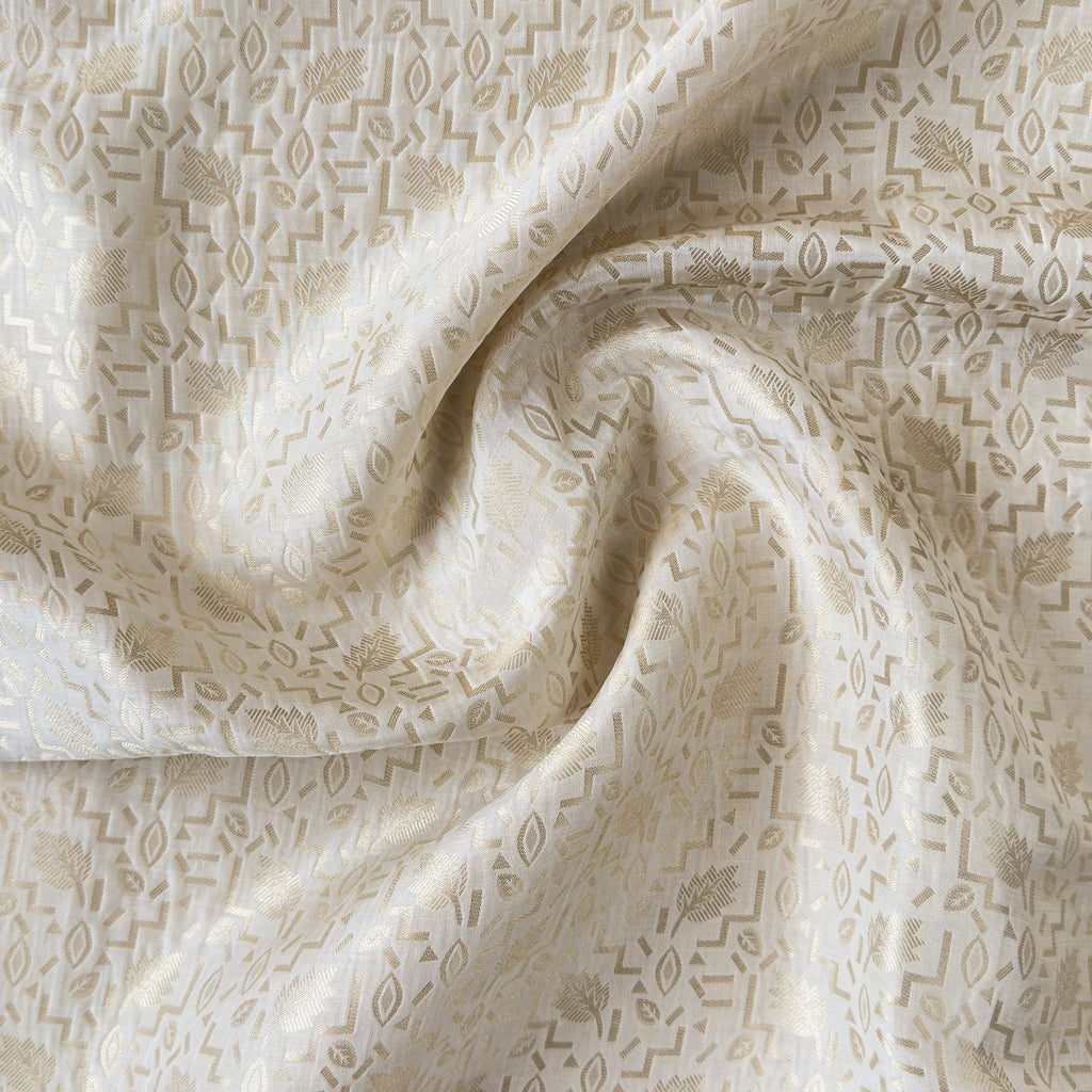Woven Kurta Set Kurta Set Golden Maze Banarasi Silk Kurta Set