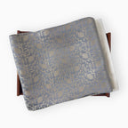 Woven Kurta Set Kurta Set Imperial Silver Banarasi Silk Kurta Set