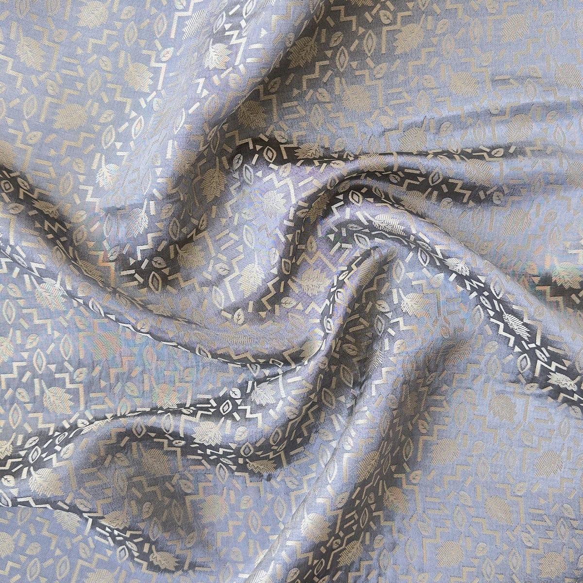 Woven Kurta Set Kurta Set Imperial Silver Banarasi Silk Kurta Set