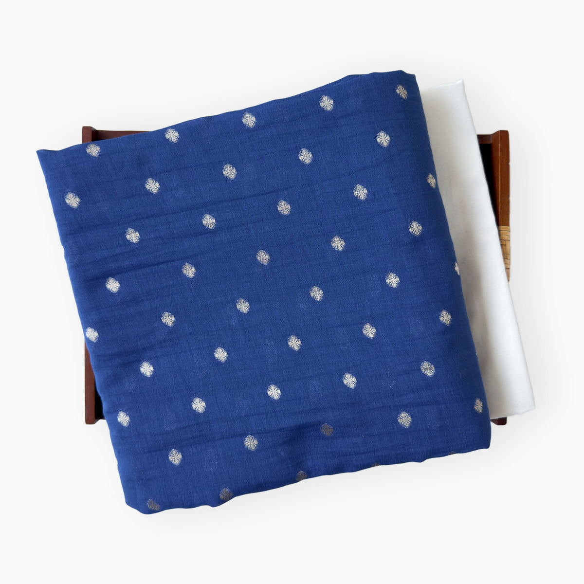 Woven Kurta Set Kurta Set Indigo Blue Mul Chanderi Kurta Set