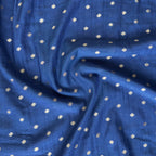 Woven Kurta Set Kurta Set Indigo Blue Mul Chanderi Kurta Set