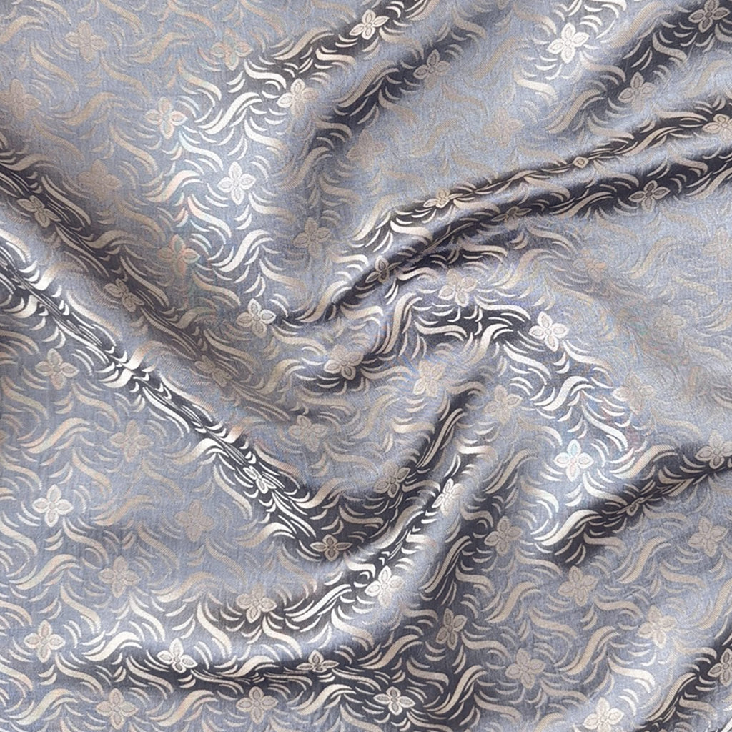 Woven Kurta Set Kurta Set Silver Maze Banarasi Silk Kurta Set