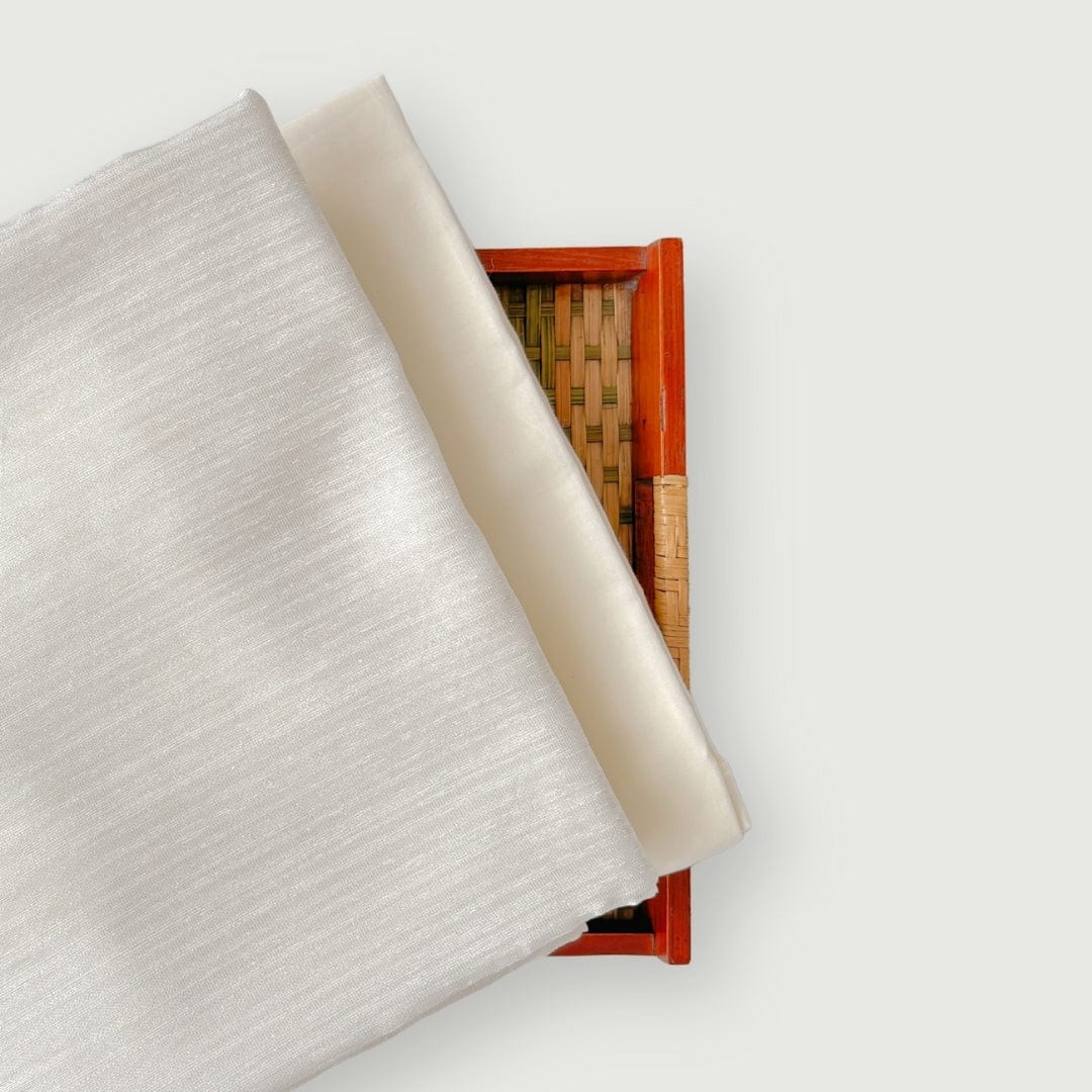 Woven Kurta Set Kurta Set Silver Textured Woven Tissue Kurta Fabric (2.5 Meters) | And Cotton Pyjama (2.5 Meters) | Unstitched Combo Set