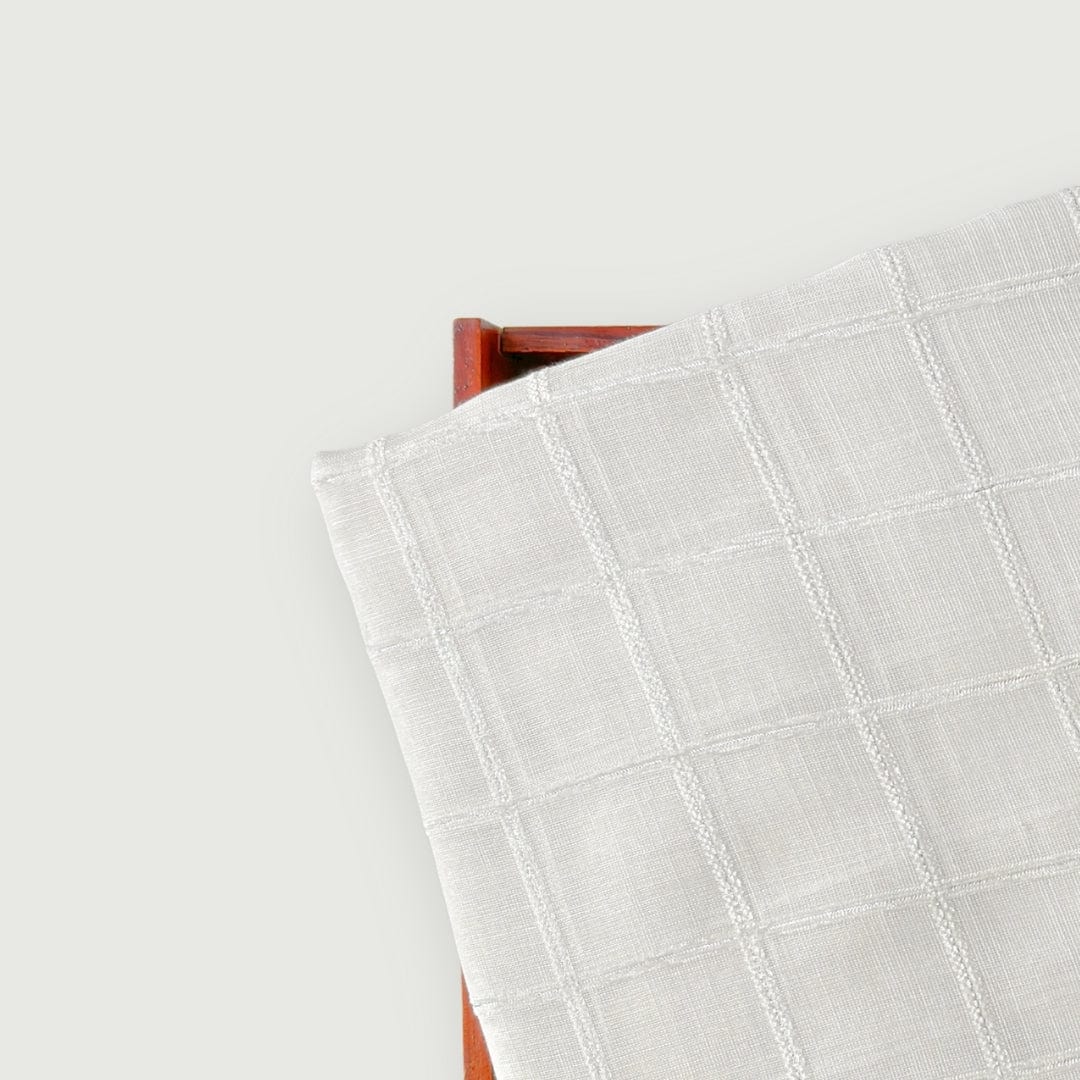 Woven Kurta Set Kurta Set Soft White Checks Woven Linen Slub Kurta Fabric (3 Meters) | And Cotton Pyjama (2.5 Meters) | Unstitched Combo Set