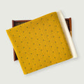 Woven Kurta Set Kurta Set Unisex Mustard Yellow & Blue Stripes & Arrows Woven Pure Handloom Cotton Fabric (3 Meters) and Cotton Pyjama (2.5 Meters) Unstitched Combo Set