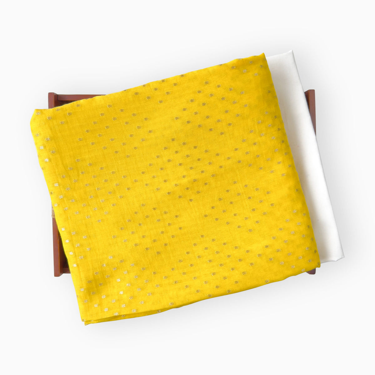 Woven Kurta Set Kurta Set Warm Yellow Mul Chanderi Kurta Set