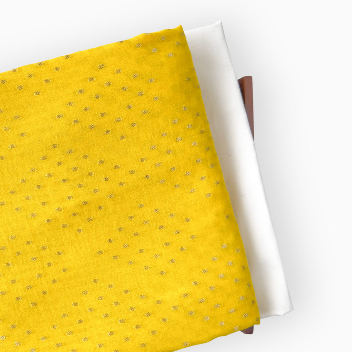 Woven Kurta Set Kurta Set Warm Yellow Mul Chanderi Kurta Set