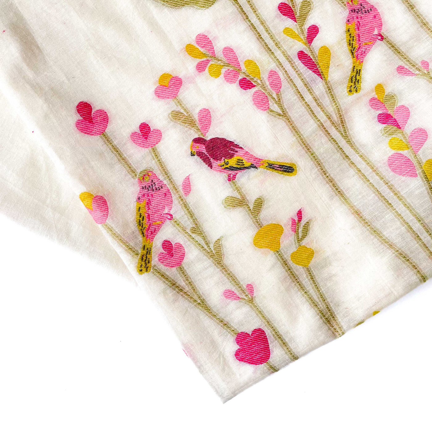 Woven Suit Set Unstitched Suit The Secret Garden Multi Color Handwoven Colors of Summer Linen Kurta Fabric (3.2 Meters) | and Cotton Pyjama (2.5 Meters) | Unstitched Combo Set
