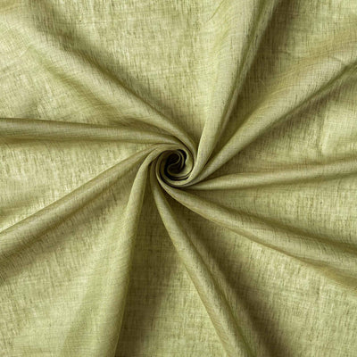 Fabric Pandit Cut Piece 0.25M (CUT PIECE) Dusty Olive Green Blended Silk Linen Fabric (Width 44 Inches)
