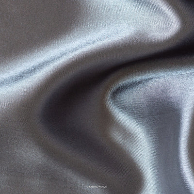 Fabric Pandit Cut Piece 0.50M (CUT PIECE) Lead Color Plain Premium Ultra Satin Fabric (Width 44 Inches)