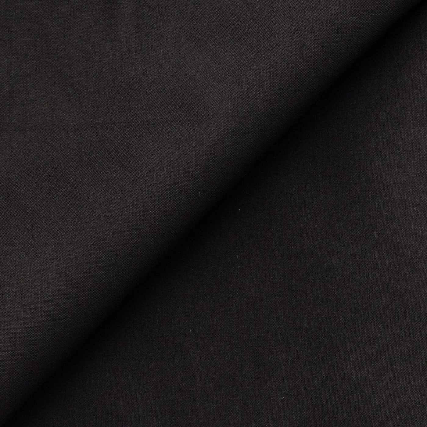 Fabric Pandit Cut Piece 0.75M (CUT PIECE) Black Cotton Poplin Men's Shirt Fabric (Width 58 inch)