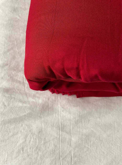 Fabric Pandit Cut Piece 0.75M (CUT PIECE) Crimson Red Color Pure Rayon Fabric