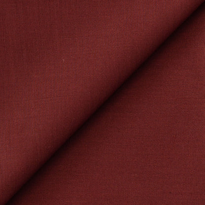 Fabric Pandit Cut Piece 0.75M (CUT PIECE) Dark Maroon Textured Cotton Men's Shirt Fabric (Width 58 inch)