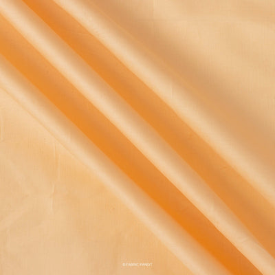 Fabric Pandit Cut Piece 0.75M (CUT PIECE) Peachy Orange Color Plain Cotton Satin Fabric (Width 42 Inches)