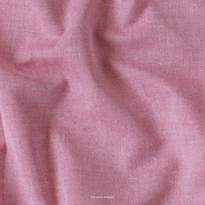 Fabric Pandit Cut Piece 0.75M (CUT PIECE) Persian Red Premium Oxford Cotton Men's Shirt Fabric (Width 58 inch)